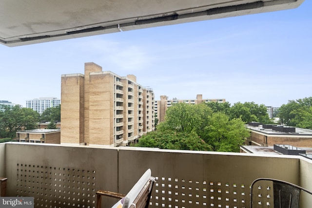 view of balcony