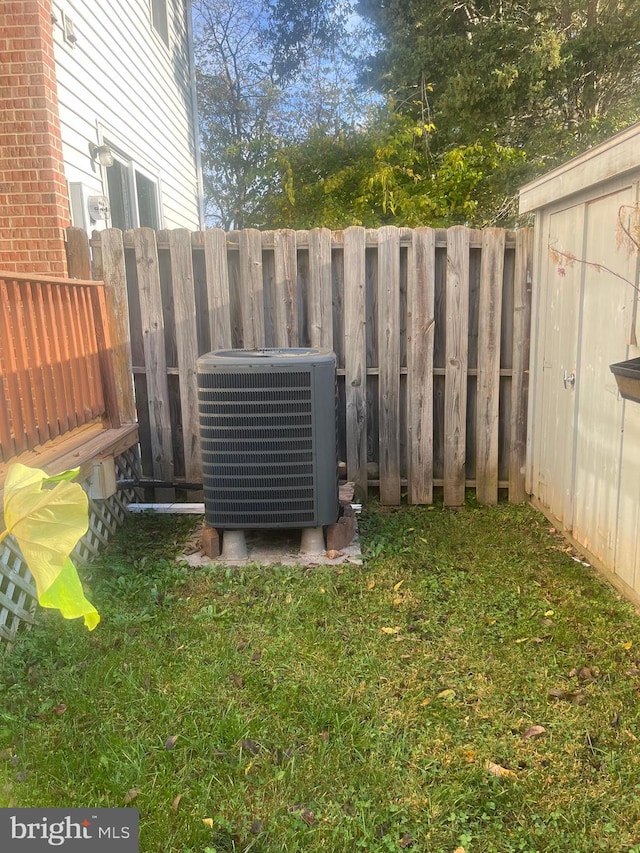 exterior space featuring central AC unit