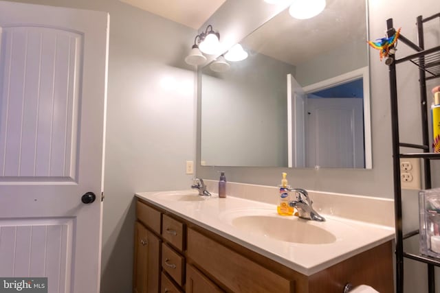 bathroom with vanity