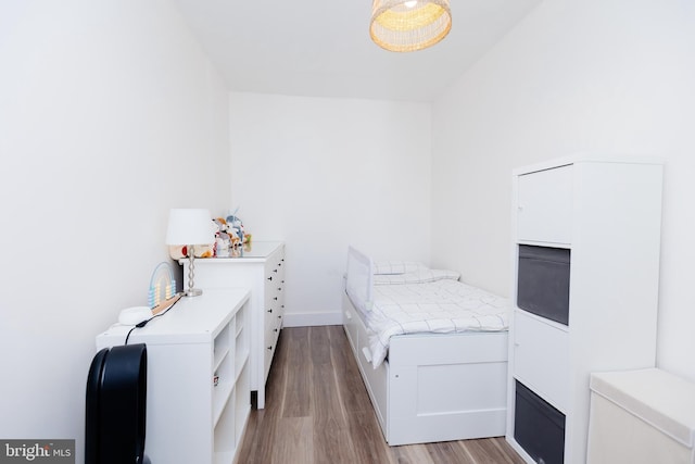 bedroom featuring light hardwood / wood-style flooring