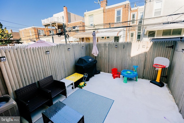 view of patio / terrace with grilling area