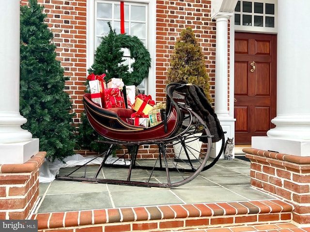 373 Craig Rd, Greencastle, PA 17225 - exterior details with brick siding and ornate columns