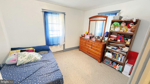 bedroom featuring carpet floors