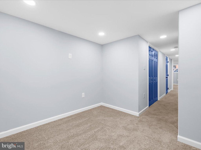 empty room featuring carpet flooring