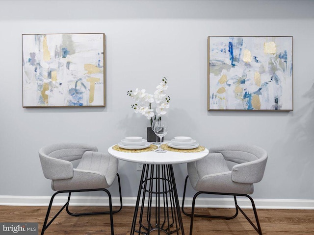 dining room featuring hardwood / wood-style floors