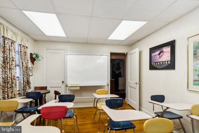 3536 Minnesota Ave SE, Washington, DC 20019 - living area with wood finished floors and a drop ceiling