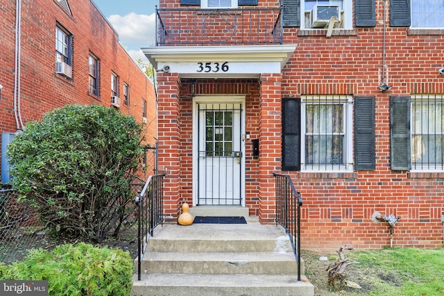 3536 Minnesota Ave SE, Washington, DC 20019 - view of exterior entry with brick siding and cooling unit