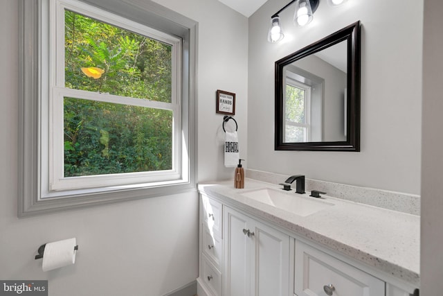 bathroom featuring vanity