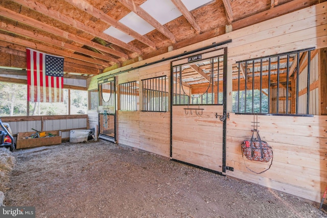 view of horse barn