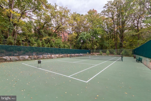 view of tennis court