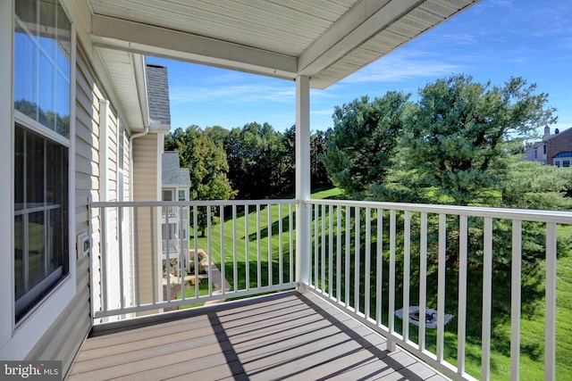 view of balcony