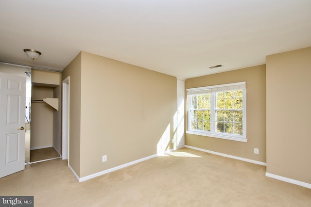 empty room with light carpet