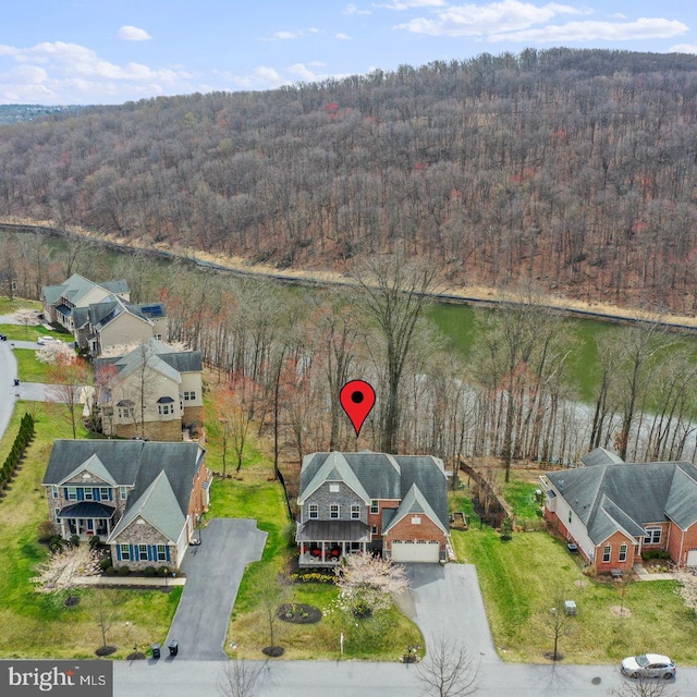 birds eye view of property