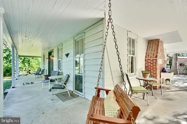 view of patio / terrace featuring a porch