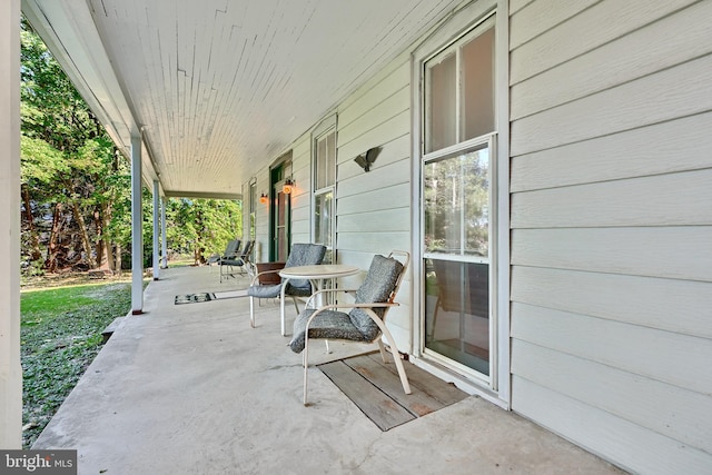 view of patio / terrace featuring a porch