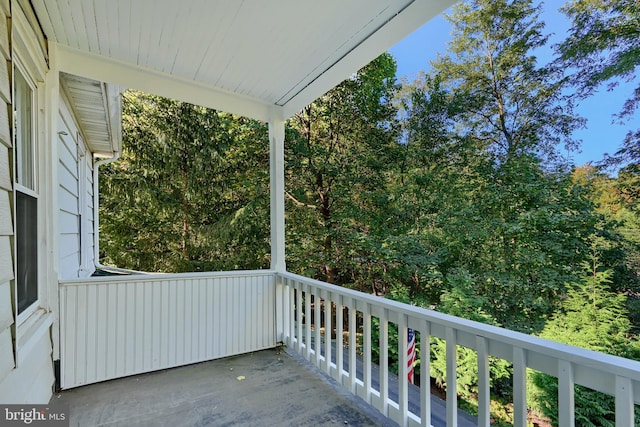 view of balcony