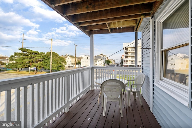 view of wooden terrace