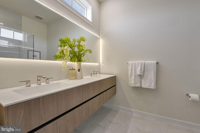 bathroom featuring vanity