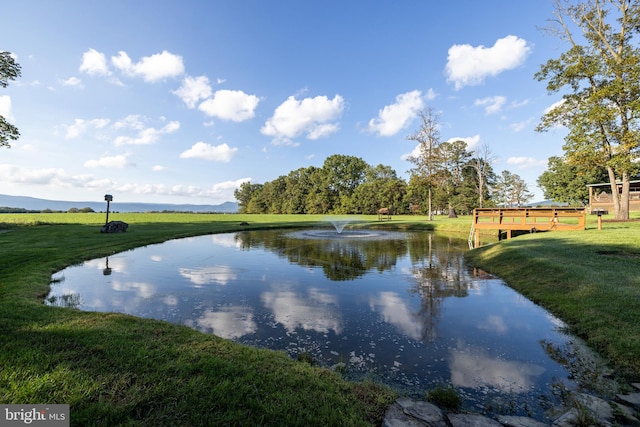 view of water feature