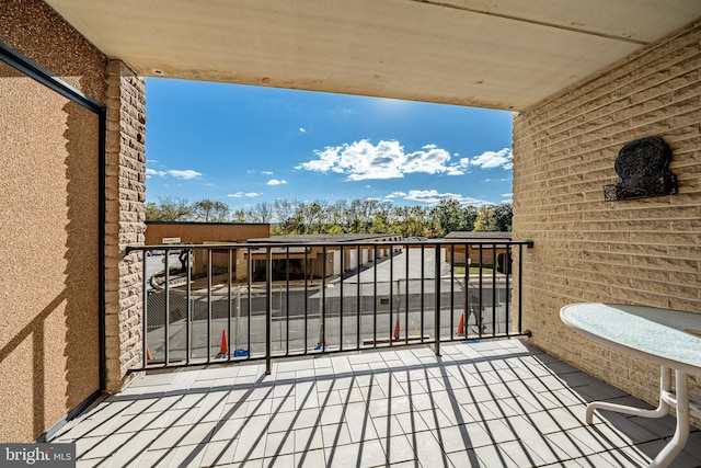 view of balcony