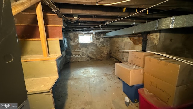 view of basement