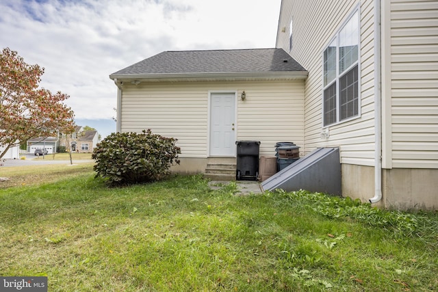 exterior space featuring a yard