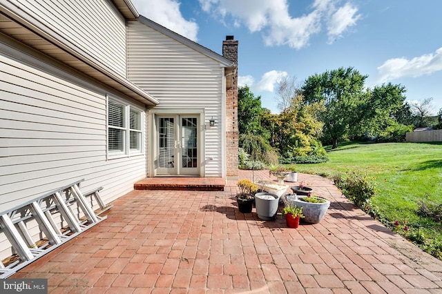 view of patio / terrace with french doors