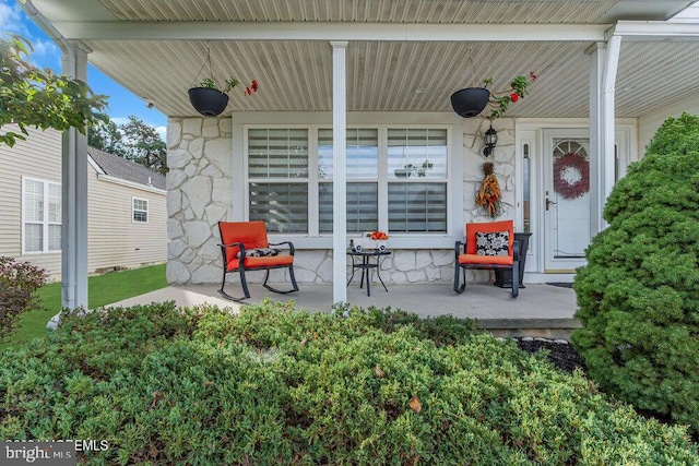 view of patio / terrace featuring a porch