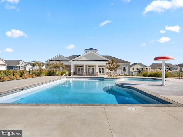 view of pool with a patio