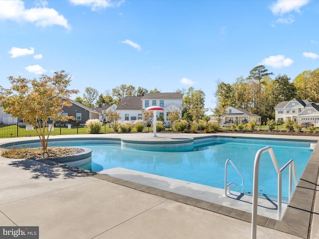 view of pool