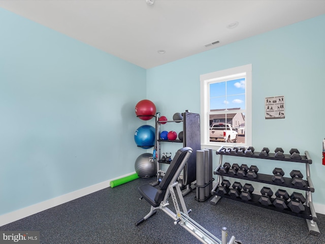 view of exercise room