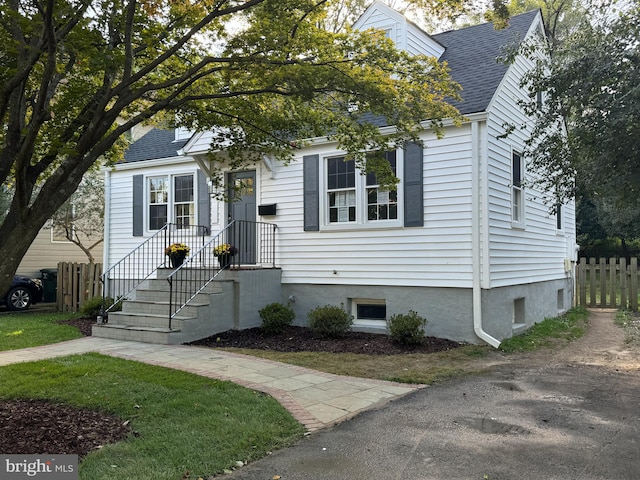 view of front of home