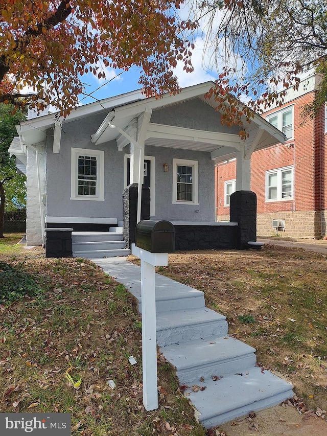 view of front facade with a porch