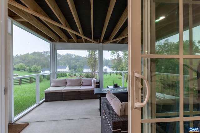 view of sunroom / solarium