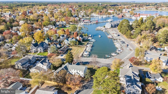216 Chew E, Saint Michaels, MD 21663 - view of property location with a nearby body of water, numerous boat docks, and nearby suburban area