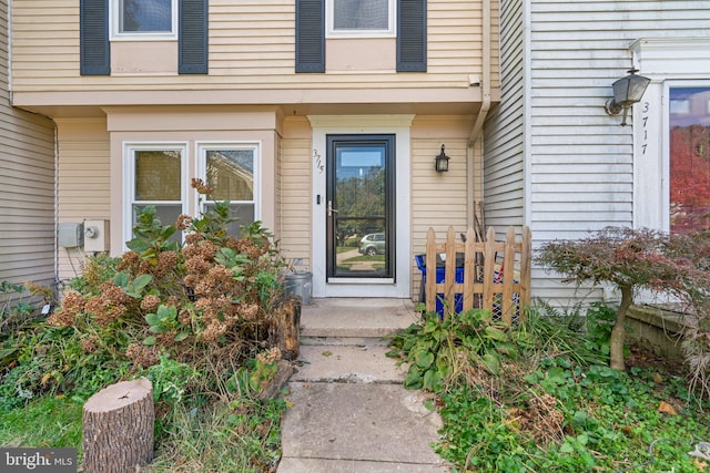 view of property entrance