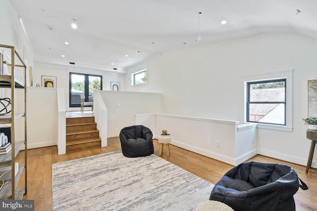 6019 Utah Ave NW, Washington, DC 20015 - living area with wood finished floors, recessed lighting, and baseboards