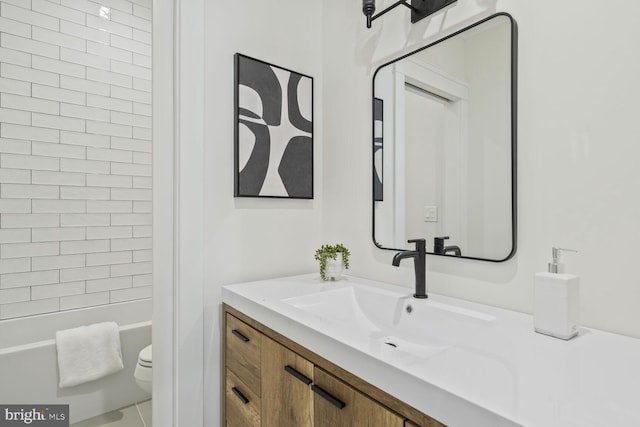 6019 Utah Ave NW, Washington, DC 20015 - full bath featuring vanity, toilet, and tub / shower combination