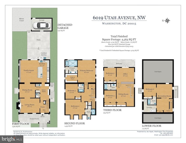 6019 Utah Ave NW, Washington, DC 20015 - floor plan / room layout