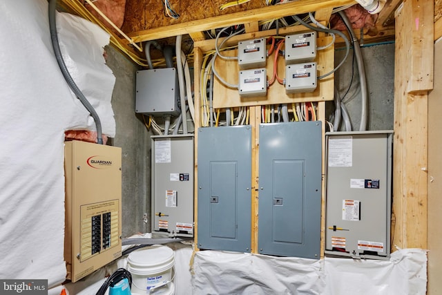 utility room featuring electric panel