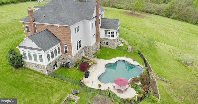 birds eye view of property