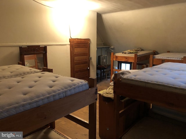 174 Jamison City Rd, Benton, PA 17814 - bedroom with hardwood / wood-style flooring and vaulted ceiling