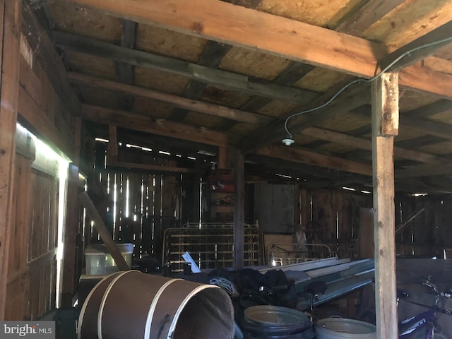 174 Jamison City Rd, Benton, PA 17814 - misc room with beam ceiling and wood walls