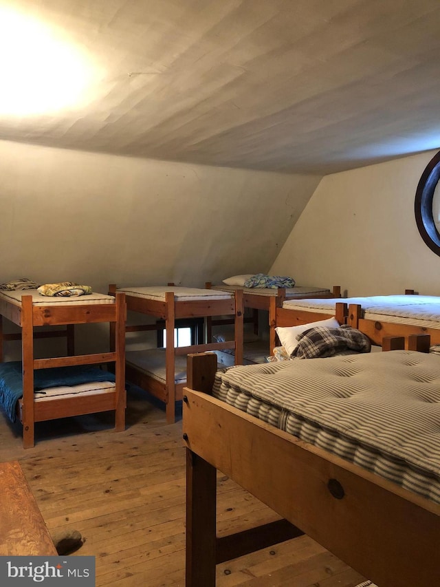 174 Jamison City Rd, Benton, PA 17814 - bedroom with light hardwood / wood-style floors and vaulted ceiling