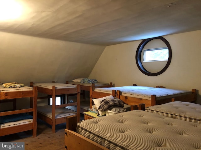 174 Jamison City Rd, Benton, PA 17814 - bedroom with light hardwood / wood-style flooring and vaulted ceiling