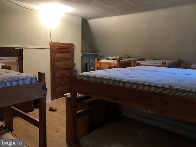 174 Jamison City Rd, Benton, PA 17814 - bedroom featuring light hardwood / wood-style floors and lofted ceiling