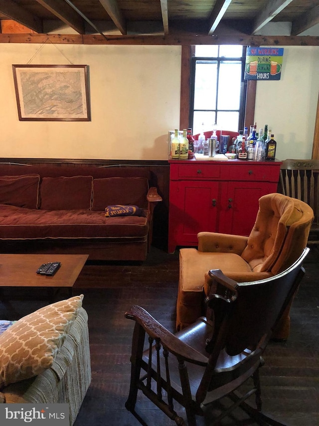 174 Jamison City Rd, Benton, PA 17814 - living room featuring dark hardwood / wood-style floors