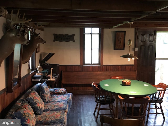 174 Jamison City Rd, Benton, PA 17814 - interior space featuring wood-type flooring and wood walls