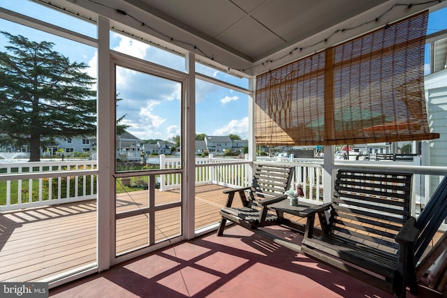 view of sunroom / solarium