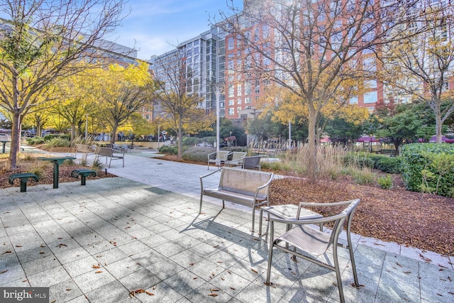 view of home's community with a patio